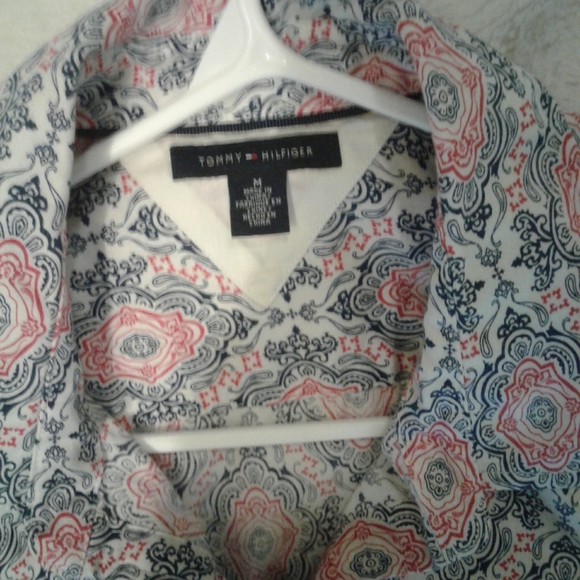 Women's Tommy Hilfiger button down shirt paisley print - Picture 2 of 8